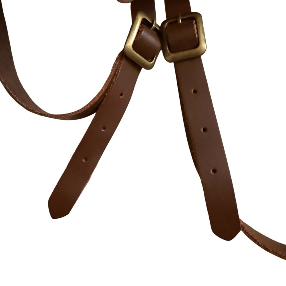 Pendleton Brown Leather Adjustable Blanket Carrier - image 8